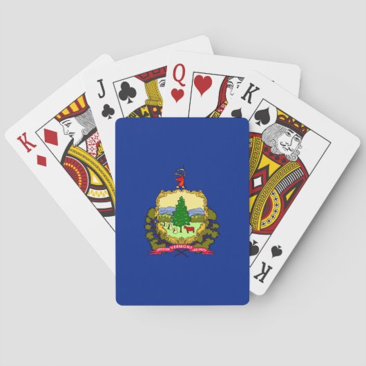 Vlaggenontwerp van de staat Vermont Pokerkaarten (Achterkant)