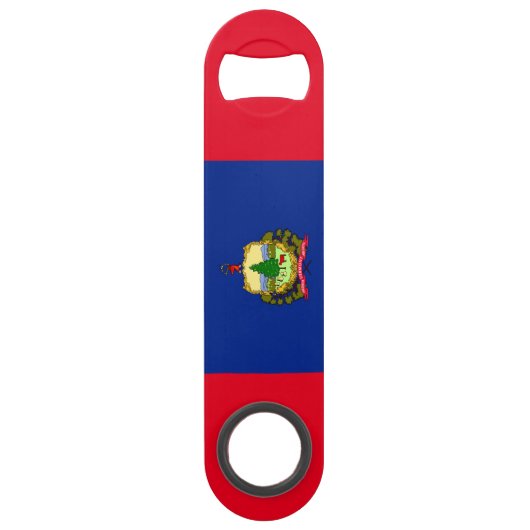 Vlaggenontwerp van de staat Vermont Speed Flessenopener (Voorkant)
