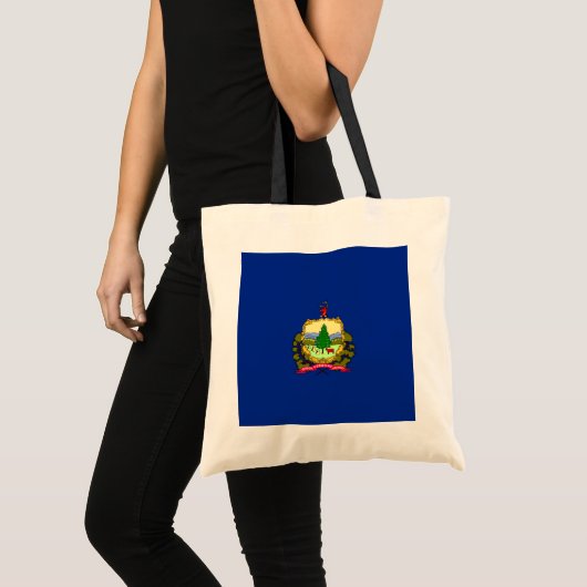Vlaggenontwerp van de staat Vermont Tote Bag (Voorkant (product))