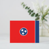 Vlaggenontwerp van de Tennessee Briefkaart (Staand voorkant)