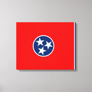 Vlaggenontwerp van de Tennessee Canvas Afdruk