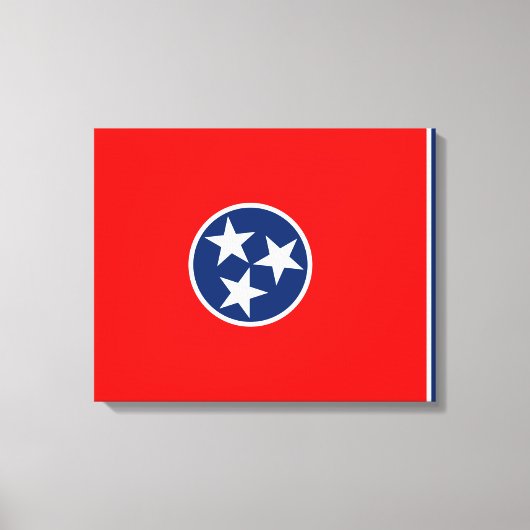 Vlaggenontwerp van de Tennessee Canvas Afdruk (Voorkant)