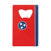 Vlaggenontwerp van de Tennessee Creditkaart Flessenopener (Achterkant)