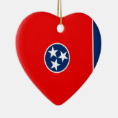 Vlaggenontwerp van de Tennessee Keramisch Ornament (Rechts)