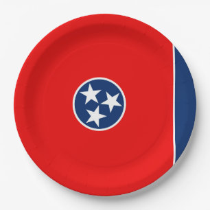Vlaggenontwerp van de Tennessee Papieren Bordje