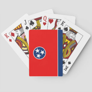 Vlaggenontwerp van de Tennessee Pokerkaarten