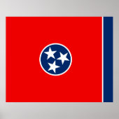 Vlaggenontwerp van de Tennessee Poster (Voorkant)