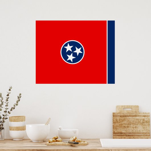 Vlaggenontwerp van de Tennessee Poster (Keuken)