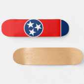 Vlaggenontwerp van de Tennessee Skateboard (Horizontaal)