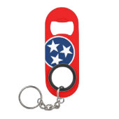 Vlaggenontwerp van de Tennessee-staat Sleutelhanger Flessenopener (Voorkant)