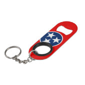 Vlaggenontwerp van de Tennessee-staat Sleutelhanger Flessenopener (Voorkant Gekanteld)