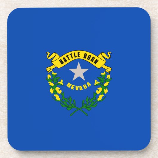 Vlaggenontwerp van Nevada-staat Bier Onderzetter (Voorkant)