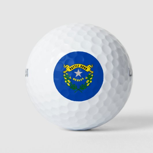 Vlaggenontwerp van Nevada-staat Golfballen (Voorkant)