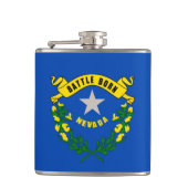 Vlaggenontwerp van Nevada-staat Heupfles (Voorkant)