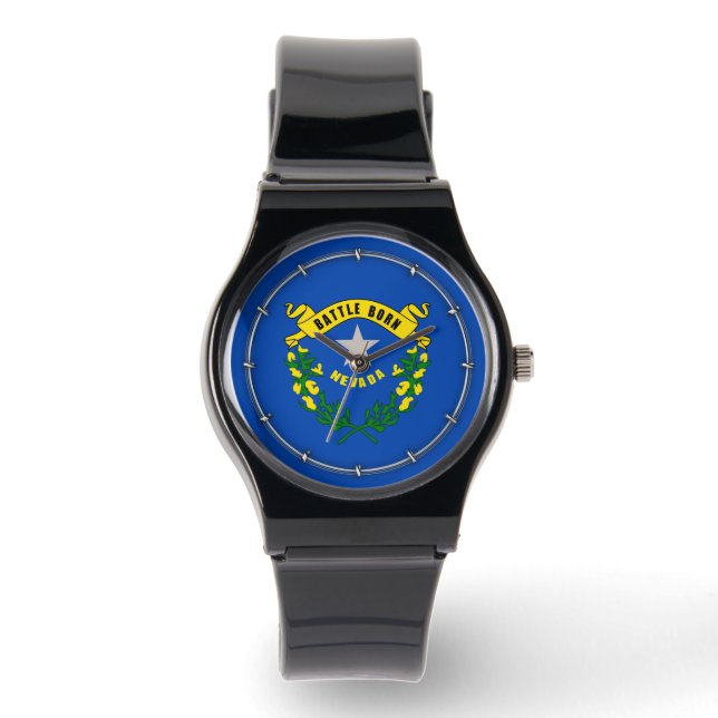 Vlaggenontwerp van Nevada-staat Horloge (Voorkant)