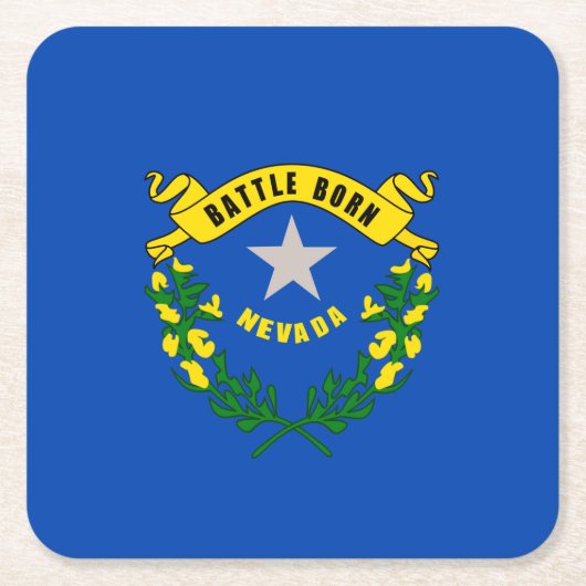 Vlaggenontwerp van Nevada-staat Kartonnen Onderzetters (Voorkant)