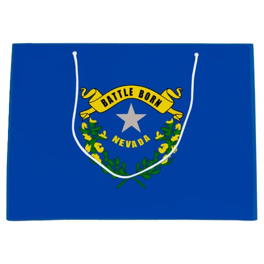 Vlaggenontwerp van Nevada-staat Large Cadeautasje (Voorkant)