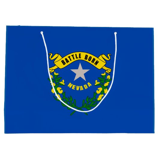 Vlaggenontwerp van Nevada-staat Large Cadeautasje (Achterkant)