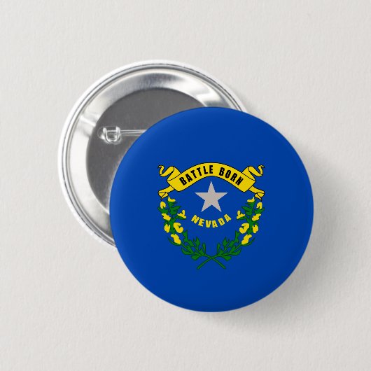 Vlaggenontwerp van Nevada-staat Ronde Button 5,7 Cm (Voorkant /achterkant)