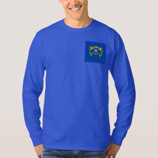Vlaggenontwerp van Nevada-staat T-shirt (Voorkant)