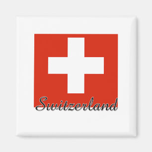 Vlaggenontwerp Zwitserland Magneet