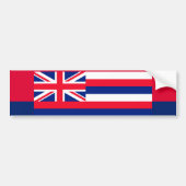 Vlaggenontwerpdecor Hawaii-staat Bumpersticker (Voorkant)