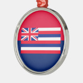 Vlaggenontwerpdecor Hawaii-staat Metalen Ornament (Links)