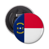 Vlaggenontwerpdecor North Carolina Button Flesopener (Voorkant)