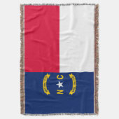 Vlaggenontwerpdecor North Carolina Deken (Voorkant Verticaal)