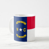 Vlaggenontwerpdecor North Carolina Koffiemok (Voorkant links)