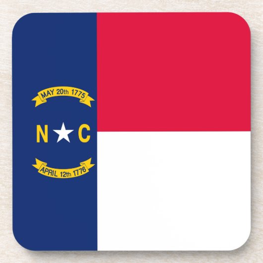 Vlaggenontwerpdecor North Carolina Onderzetter (Voorkant)