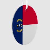 Vlaggenontwerpdecor North Carolina Ornament (voorkant)