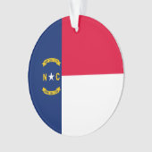 Vlaggenontwerpdecor North Carolina Ornament (voorkant)