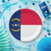 Vlaggenontwerpdecor North Carolina Papieren Bordje (Feest)
