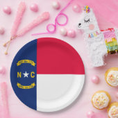 Vlaggenontwerpdecor North Carolina Papieren Bordje (Feest)