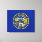Vlaggenontwerpdecor van de staat Nebraska Canvas Afdruk (Voorkant)
