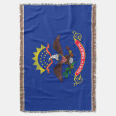 Vlaggenontwerpdecor van de staat North Dakota Deken (Voorkant Verticaal)