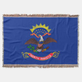 Vlaggenontwerpdecor van de staat North Dakota Deken (Voorkant)