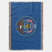Vlaggenontwerpdecor voor Utah State Deken (Voorkant Verticaal)