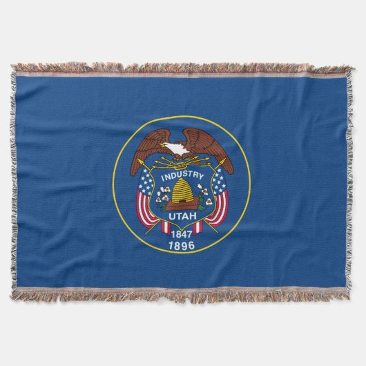 Vlaggenontwerpdecor voor Utah State Deken (Voorkant)