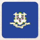 Vlaggenontwerpdecor voor verbindingsstatus kartonnen onderzetters (Voorkant)