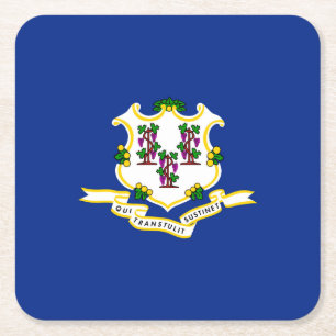 Vlaggenontwerpdecor voor verbindingsstatus kartonnen onderzetters