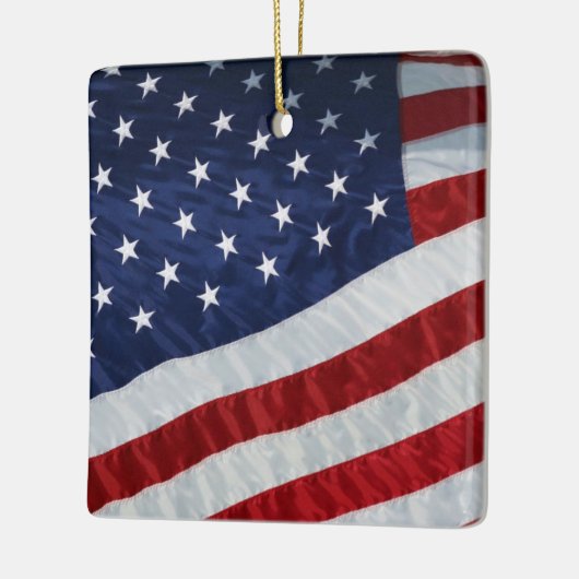 VlaggenOrnament Verenigde Staten Keramisch Ornament (Links)