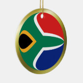 Vlaggenornament voor Zuid-Afrika Keramisch Ornament (Rechts)