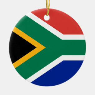 Vlaggenornament voor Zuid-Afrika Keramisch Ornament