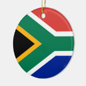 Vlaggenornament voor Zuid-Afrika Keramisch Ornament (Links)