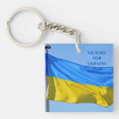 Vlaggenoverwinning voor Oekraïne Sleutelhanger (voorkant)