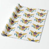 Vlaggenpakpapier voor de Amerikaanse Maagdeneiland Cadeaupapier (Uitgerold)