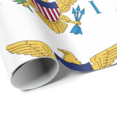 Vlaggenpakpapier voor de Amerikaanse Maagdeneiland Cadeaupapier (Rol Hoek)