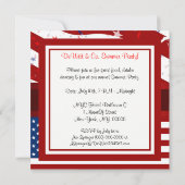 Vlaggenpartij van de Verenigde Staten - Rode Witte Kaart (Achterkant)